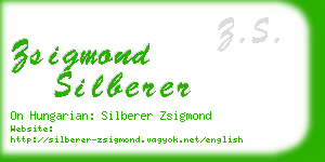 zsigmond silberer business card